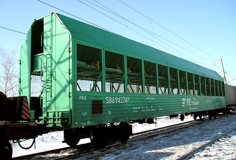 Доставка железнодорожным транспортом легковой машины  из Челябинска в Москву
